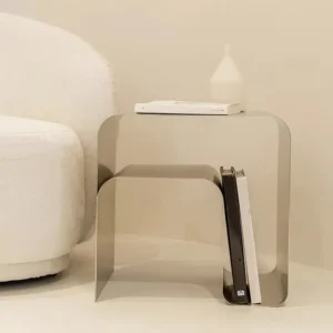 LineaSteel Side Table